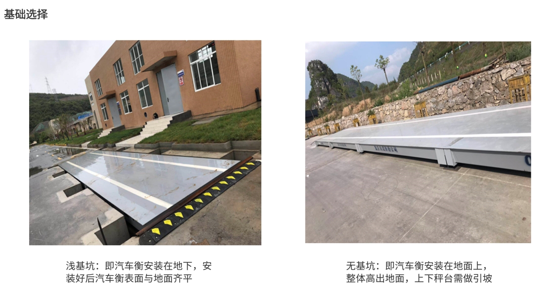 现场地磅基础实拍